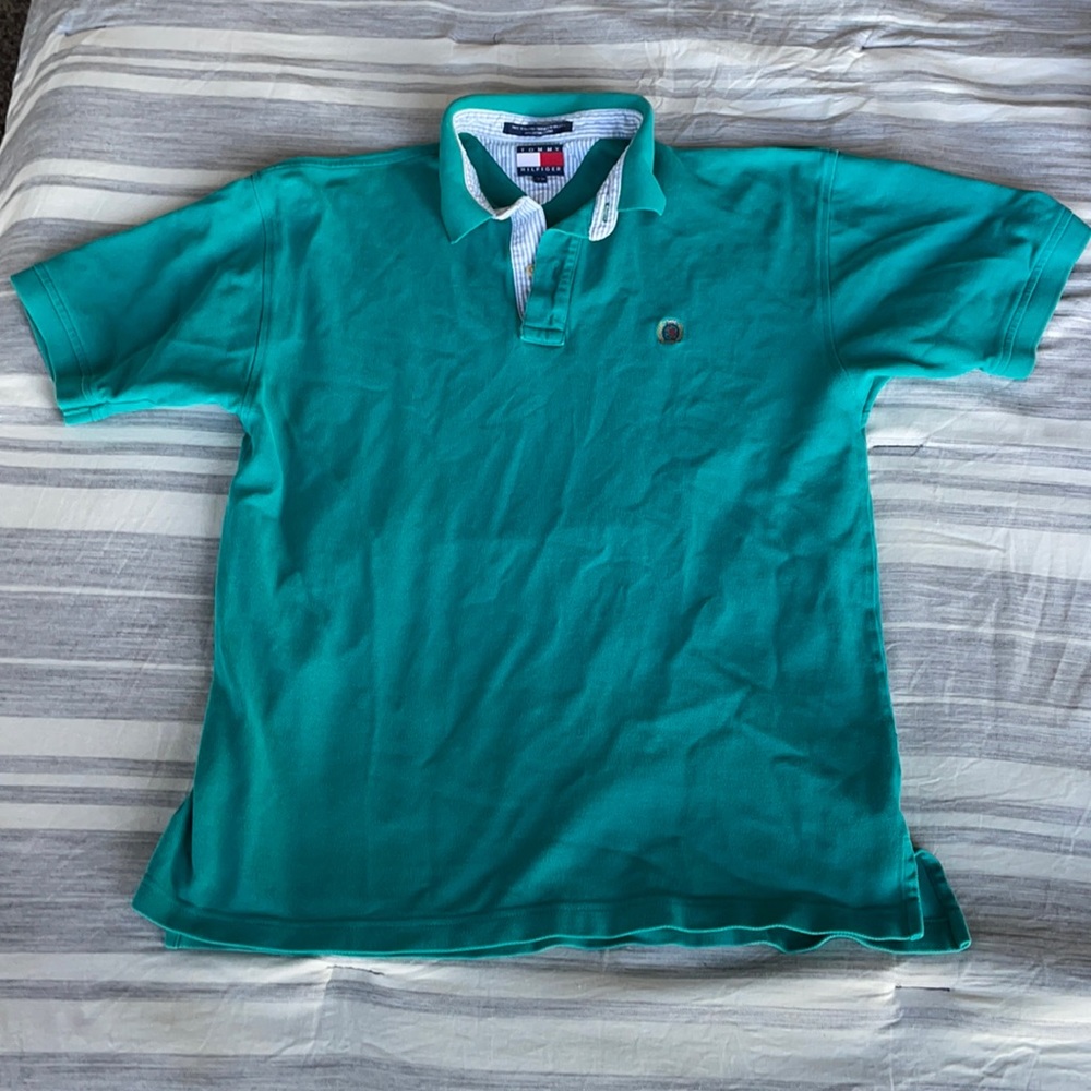 Teal polo